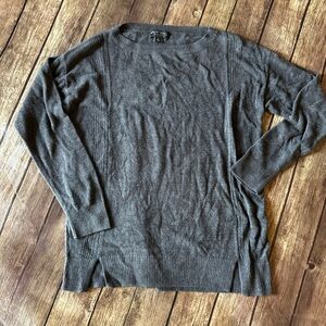 Barefoot Dreams CozyChic Ultra Lite Pullover Sweater Gray | Size Small